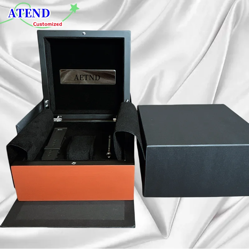 

Wholesale Mens For PM Watch Box Original Wooden Inner Outer man's Watches Boxes Papers Wrist Watch Best Quailty Customization