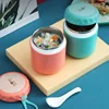 Lunch Boxes Insulated Food Jar Insulated Soup Bowls Stainless Steel Vacuum Flask Office Seal Suitable for Business Trips Travel 4