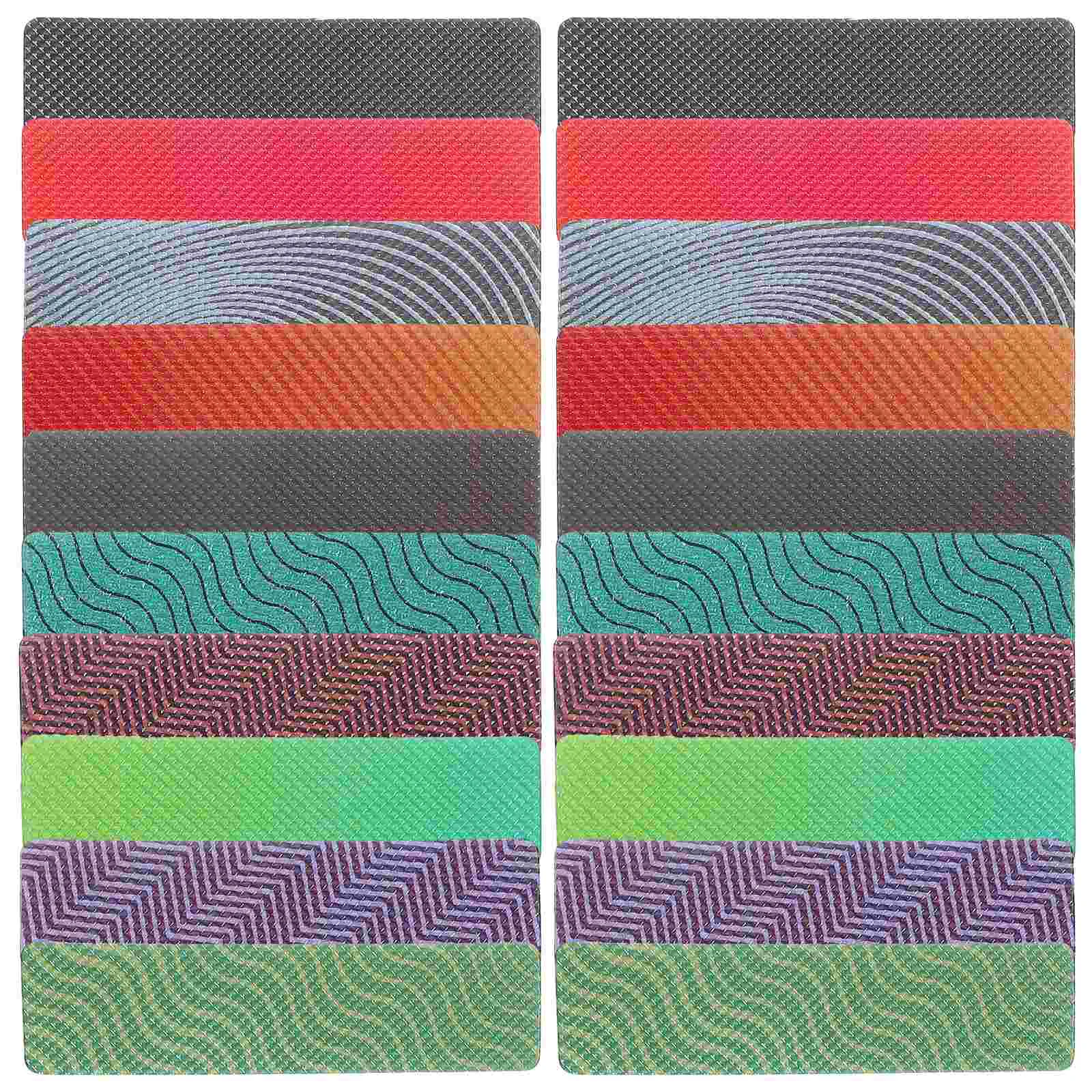 

20 Sheets Decal Phone Back Calm Sticker Rough Texture Strip Sensory Stickers Cell Strips Desk Peva Student