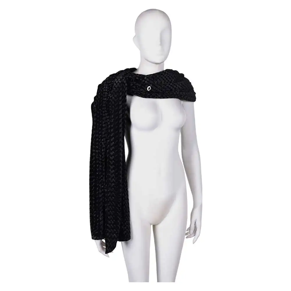 Princess Rhaenys Cosplay Black Scarf Shawl TV House Cosplay The Dragon Costume Accessories Women Roleplay Fantasia Props Decor