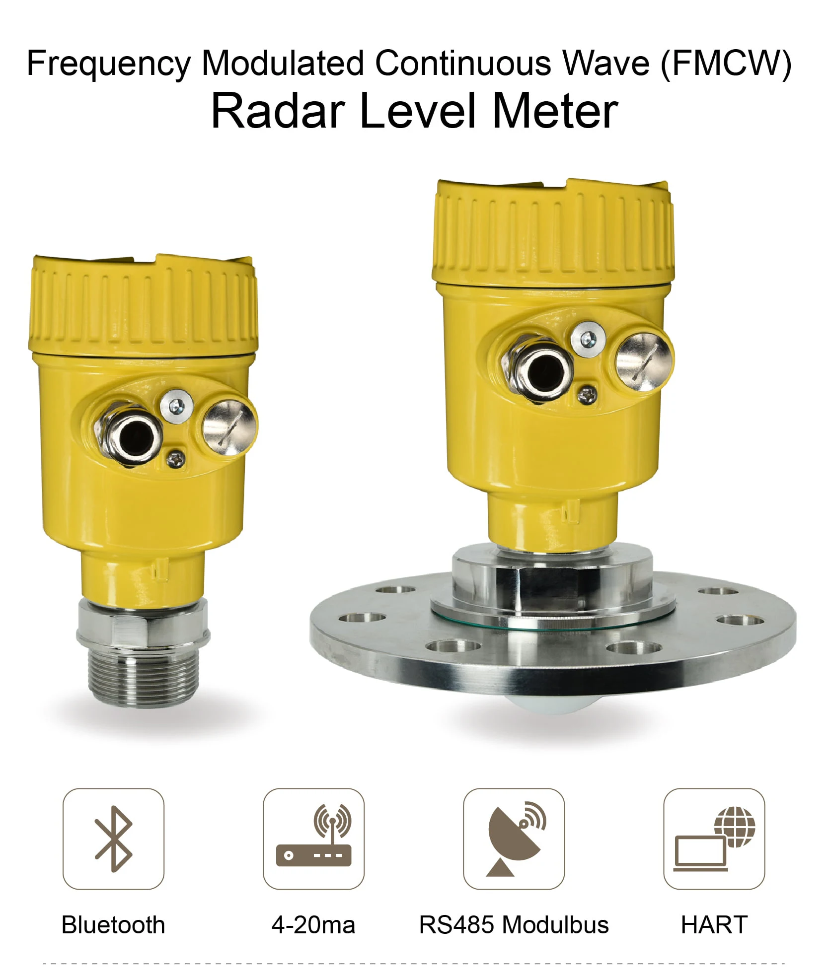 Non Contact Radar Level Meter for Water Tank Chemical Tank 80GHz Radar Level Tra