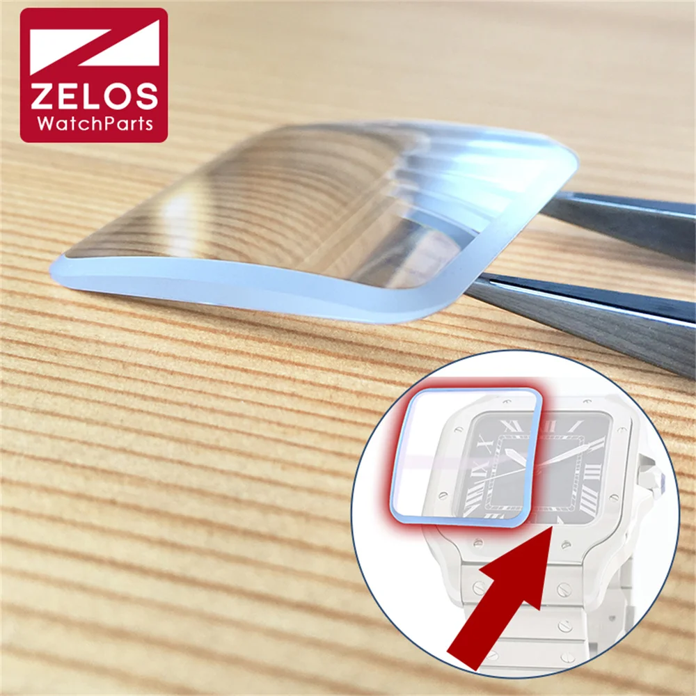 Orologio A Cupola Vetro Zaffiro Adatto Per Orologio Cartier New Santos 4072 4075