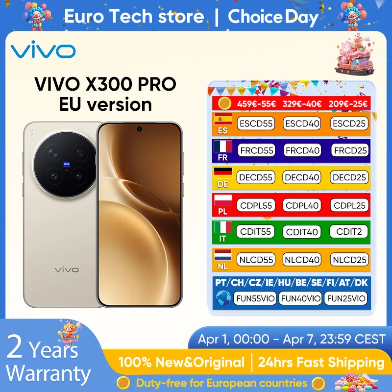 Smartfon VIVO X300 PRO 5G z EU za $1084.55 / ~4121zł Smartfon VIVO X300 PRO 5G z EU za $1084.55 / ~4121zł