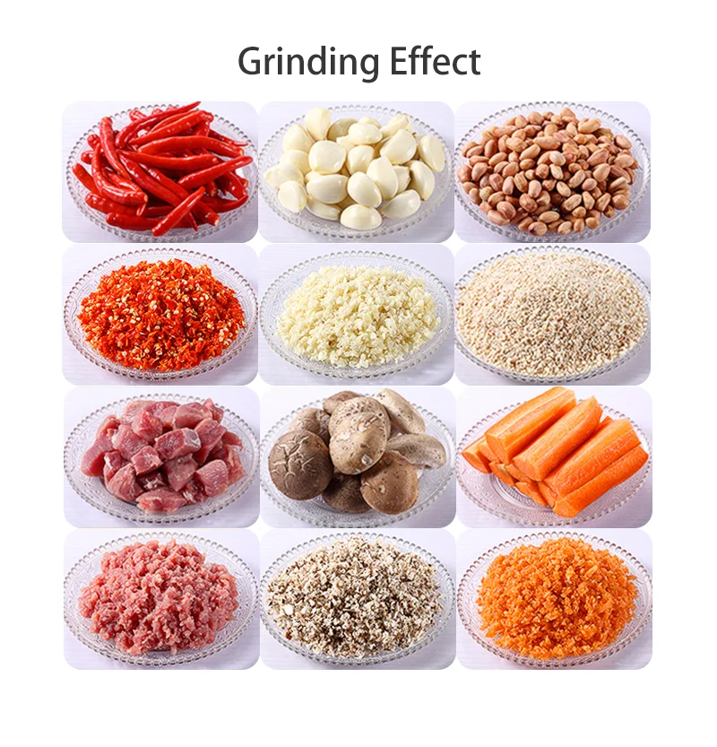 Description Picture 6 of itemSUNATUR 350W Garlic Paste Maker 1.8L food processor Electric Commercial vegetable chopper Food preparation Crusher meat grinder