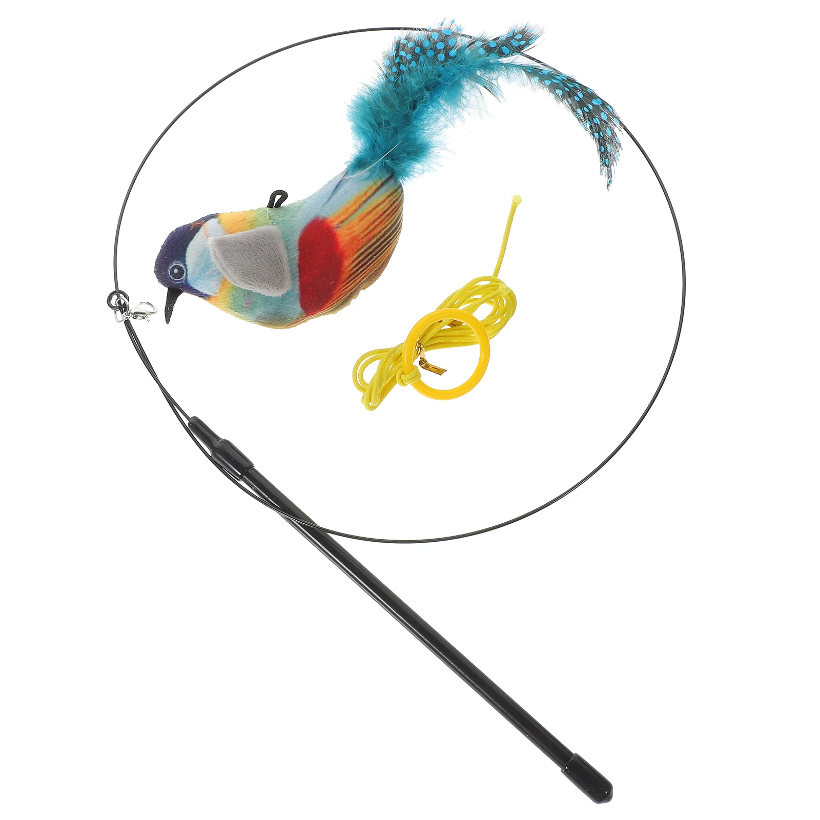 

Cat Funny Stick Toy Toys Wands Pet Multifunctional Plush Interactive Cute for Indoor Cats Teaser