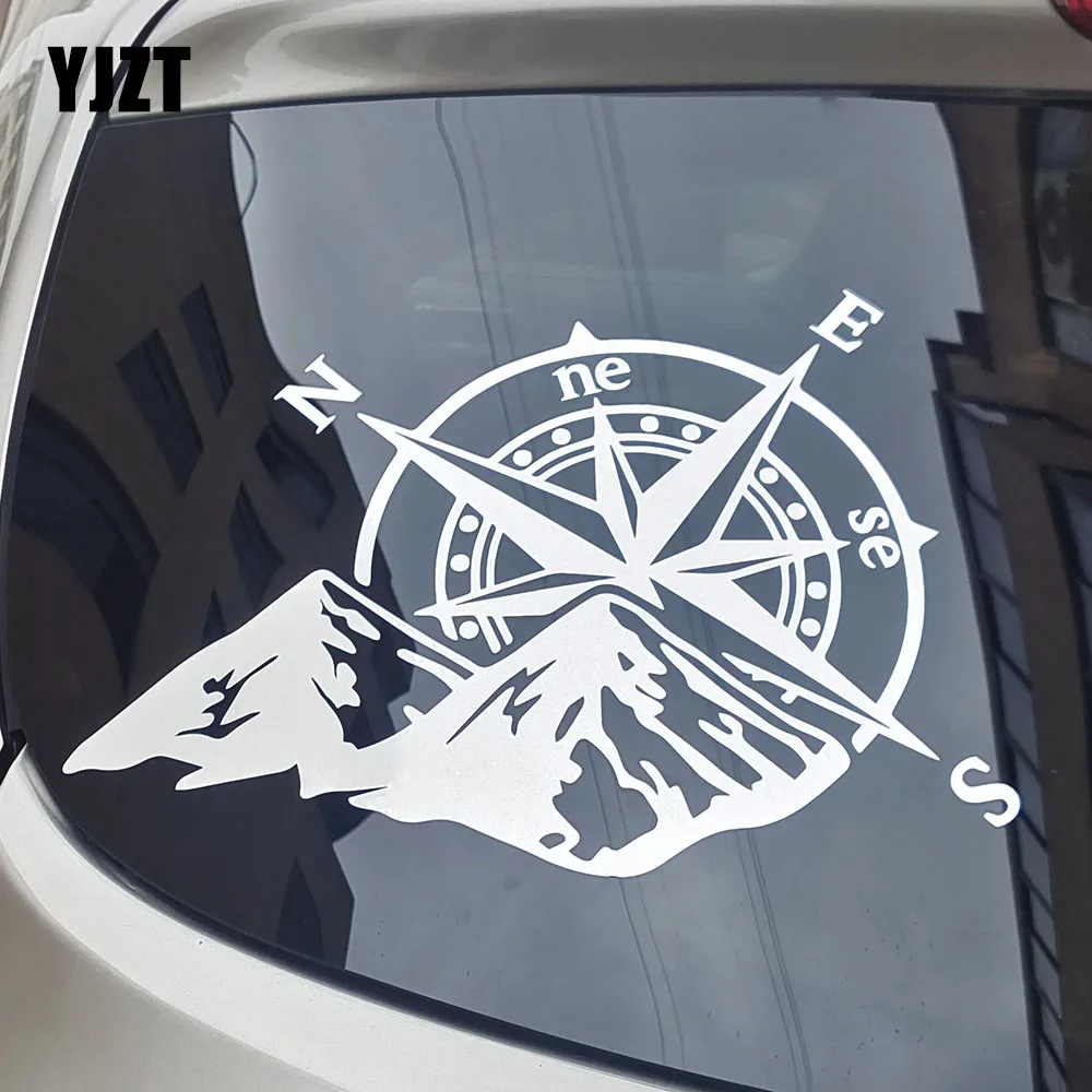 Famure Sticker|Car Sticker Compass Tree Mountain Reflective Auto Decals  Stickers