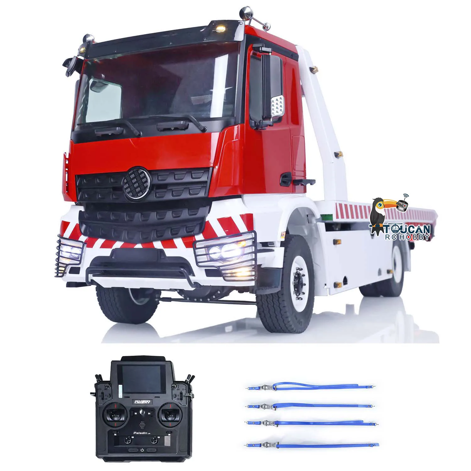 

4WD JDModel 1/14 RC Hydraulic Wrecker Car Flatbed Tow Truck Recovery Vehicle Gift Toys