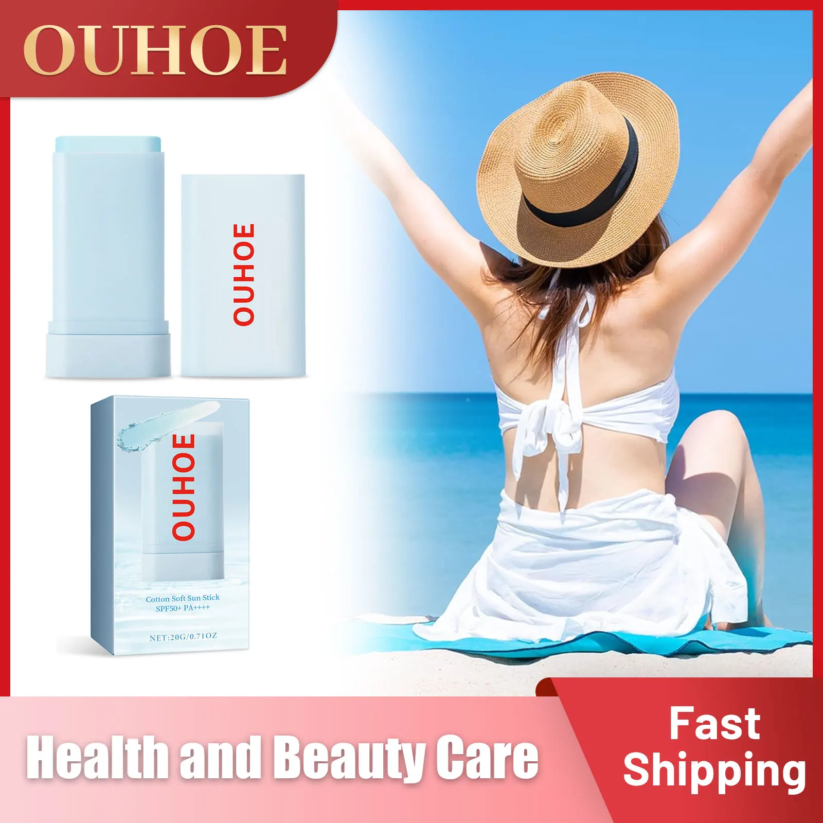 

Sunscreen Stick Spf 50 for Oily Skin Face Sun Blocking UV Protective Moisturizing Refreshing Oil Control Solar Isolation Cream