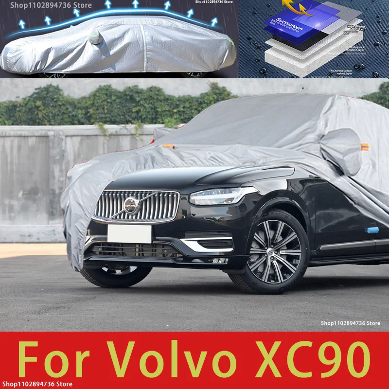 ForVolvoXC90OutdoorProtectionFullCarCoverSnowCoversSunshade
