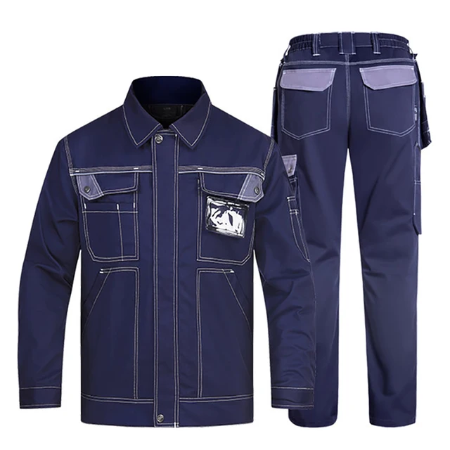 Mechanic Multi-Pocket Workwear Jacket and Trousers