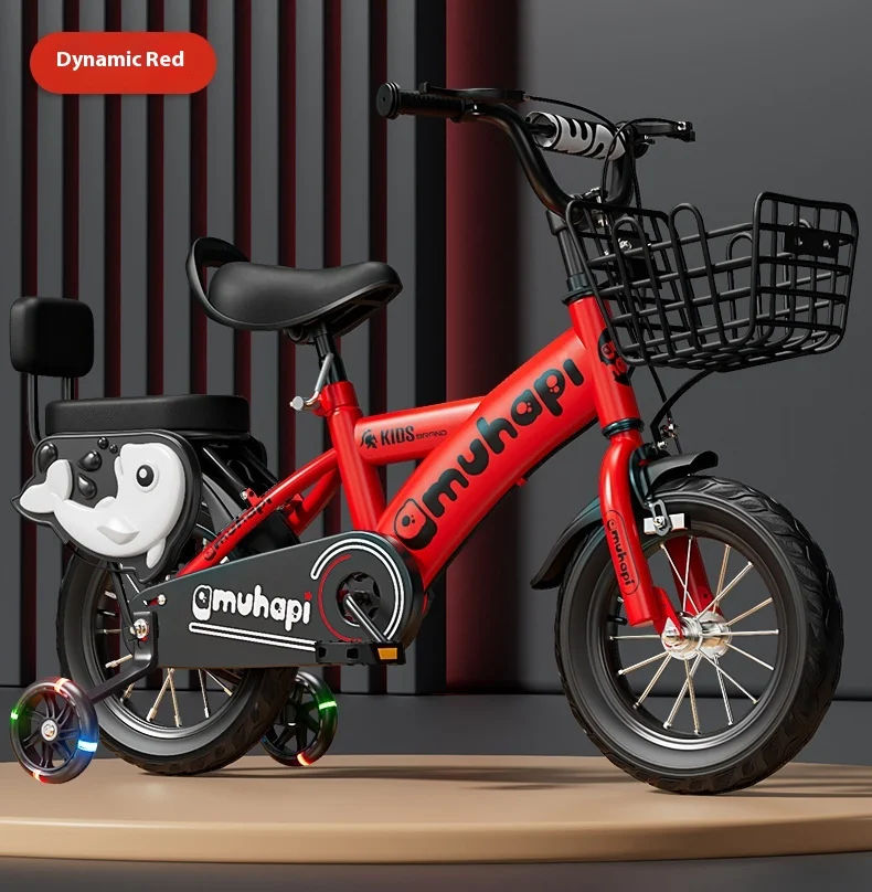 Bicycle2-8Years Bicicleta con ruedas auxiliares para bicicleta con pedales de 12-20 pulgadas