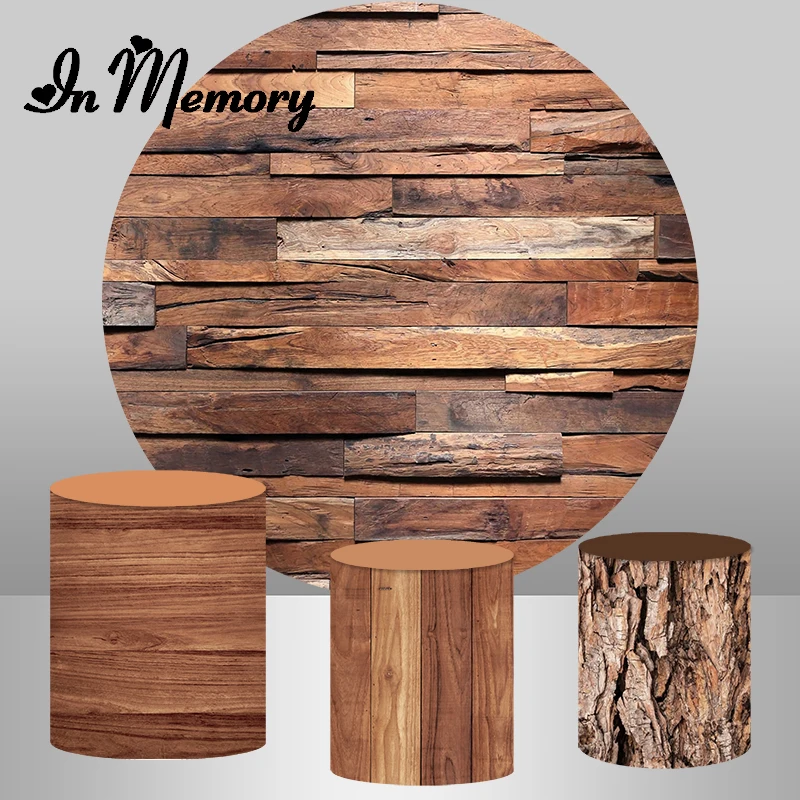 

Ретро деревянное круглое покрытие для заднего фона доска пол ребенок душ новорожденный питомец еда портрет задний фон цилиндрические крышки