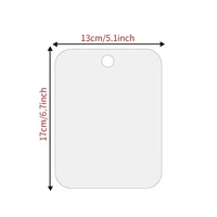 1pcs Acrylic Mirror With Wall Suction Shower Mirror For Man Shaving Women Makeup Portable Travel Bathroom Accessories 13*17cm 2