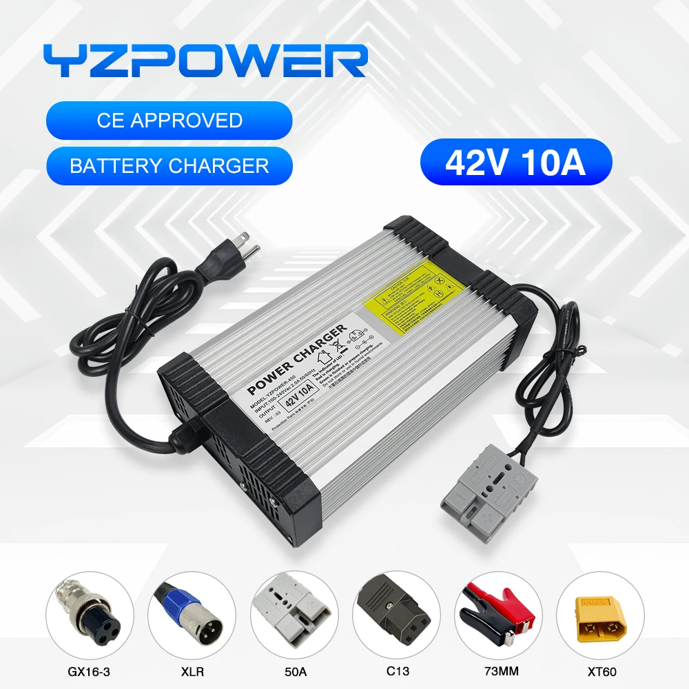 Yzpower 42v 10a Lithium Battery Charger For 36v Lithium Battery