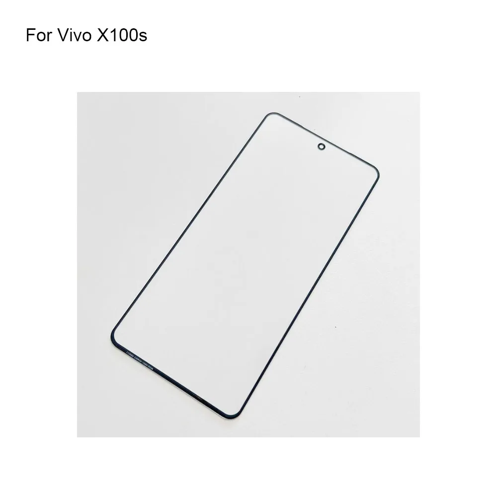 Vivo X100s 전면 LCD 유리 렌즈 터치 스크린 터치 스크린 패널 Vivo X 100s 외부 스크린 유리 (플렉스 없음)