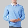 Men's Cashmere Warm Pullovers Sweater V Neck Knit Autumn Winter Fit Tops Male Wool Knitwear Jumpers Bottoming shirt Plus Size 2