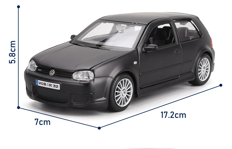 Golf R32 Alaşım Döküm Model Araba Maisto 1:24 Ölçek