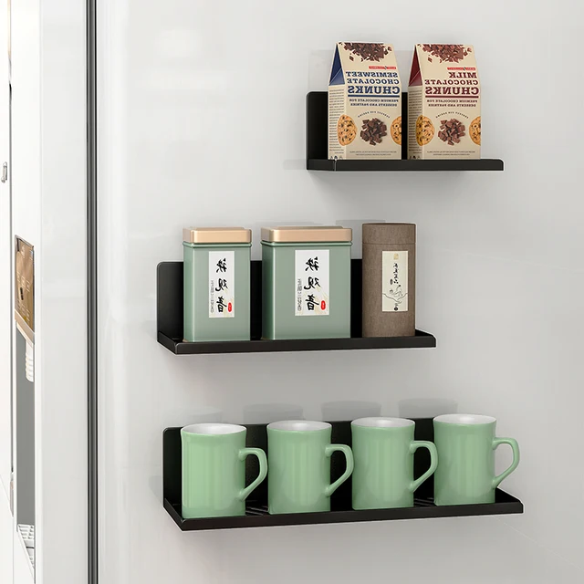 Jonsoon Mágnes Hűtőszekrény Polc Fűszer Tartó Mágneses Papírtartó Szervező Tároló Állvány Konyhai Fürdőszoba Kiegészítők - Image 6