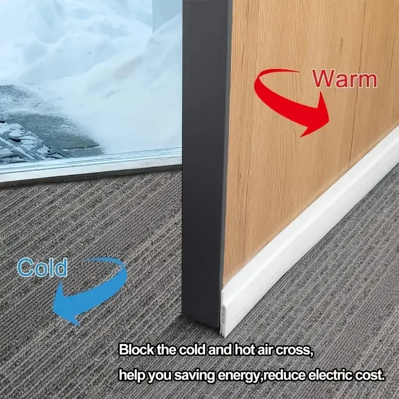 Under Door Weatherproof Seal Strip - Draft Stopper & Gap Blocker
