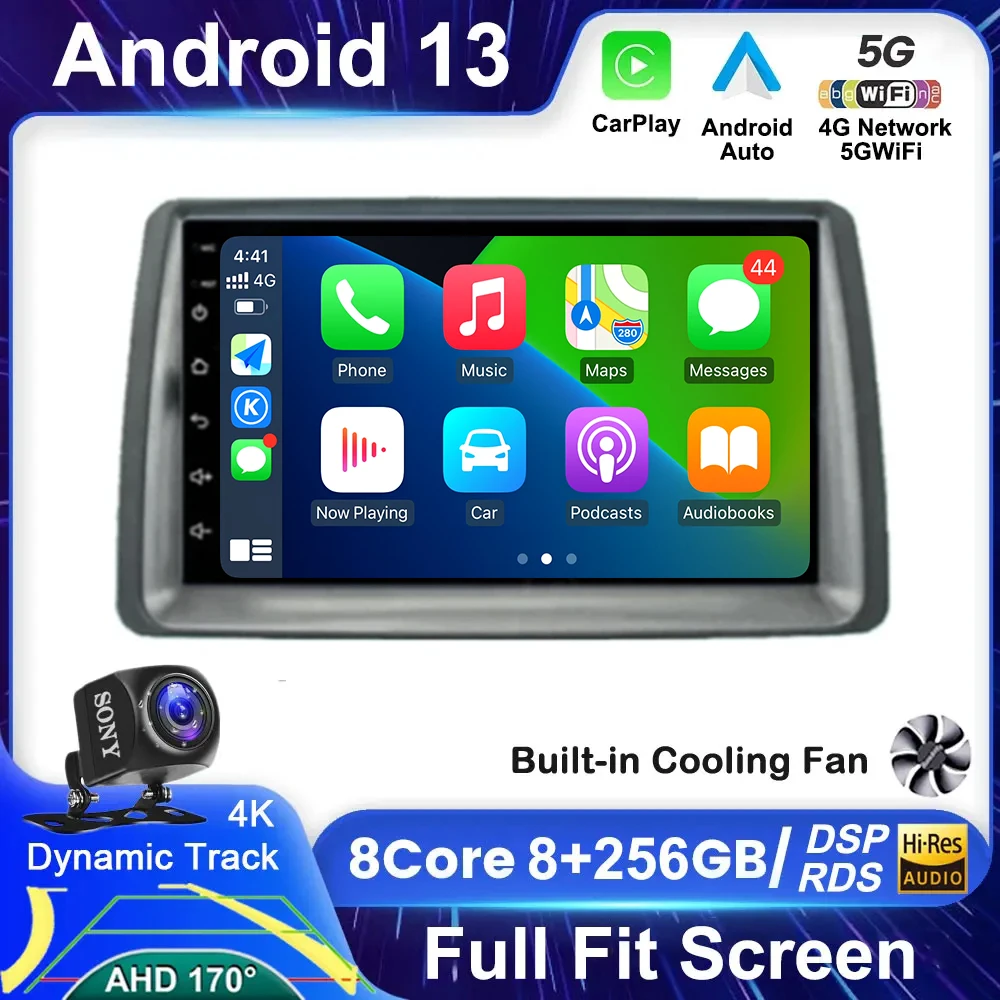 7 "Android 13 Wireless Carplay Auto Car Radio Multimedia Per Fiat Panda 2013 - 2012 Car Video Dsp Stereo Navigation Head Unit