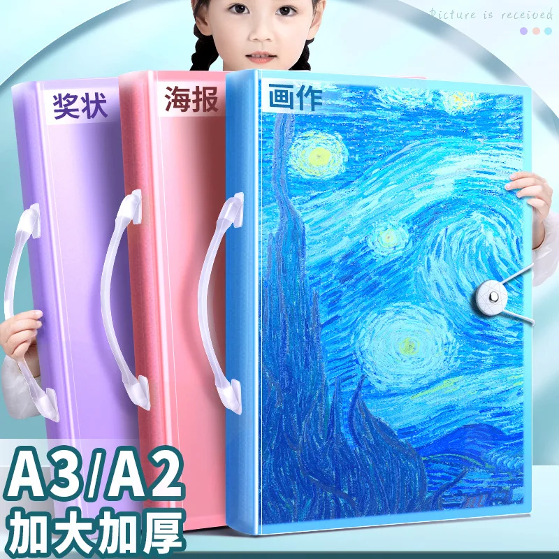 Deluxe Transparent Art Portfolio & Organizer for Artwork and Documents