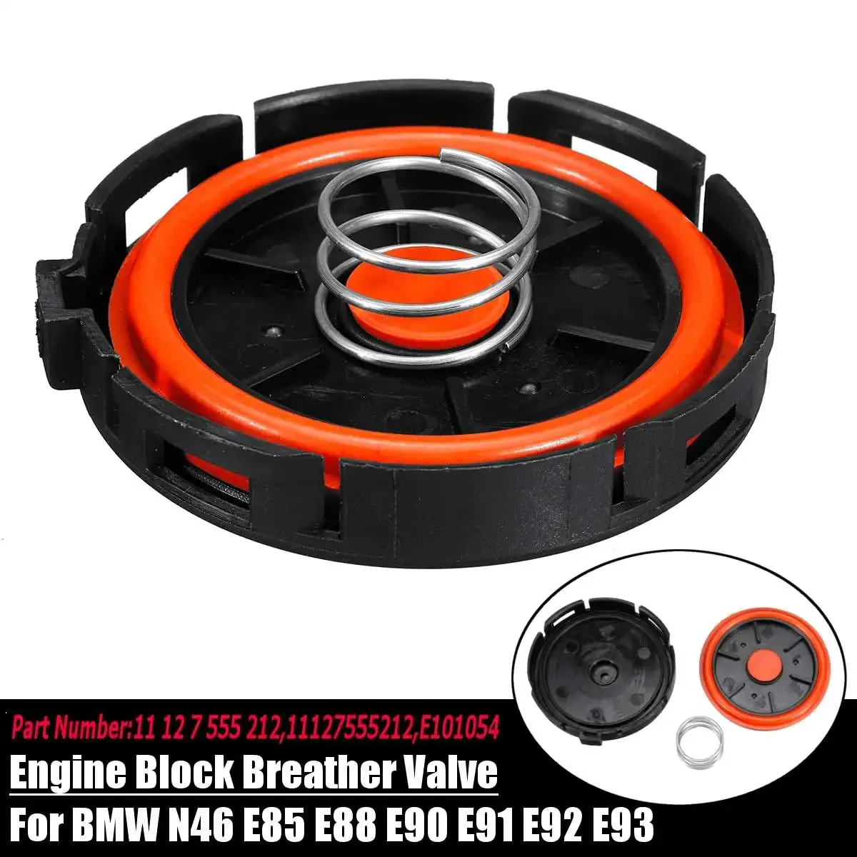 

Engine Block Breather Vacuum Control Valve11127555212 For BMW N46 E81 E82 E84 E85 E87 E88 E90 E91 E92 E93 Modification Part
