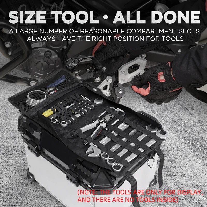 Motocentric MC-0130 공구 가방 렌치 롤 휴대용 보관함 - Image 4
