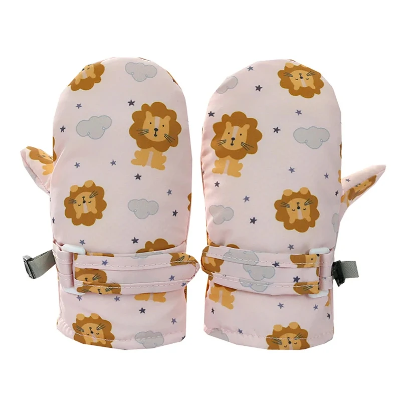 Cartoon Children's Winter Mittens Skiing Thicken Warm Kids Gloves for Girls Boys Accessories Baby Winter Gloves 2-10Y