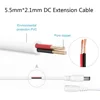 DC 12V Power Adapter Extension Cable 3M/5M/10M/15M/20M/30M DC Male Female Connector Power Extend Cord For CCTV Security Camera 5