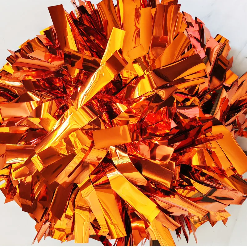 Metallic Cheerleader Pom Pom Pom, 1 Pc, 4 ", 6", 8"
