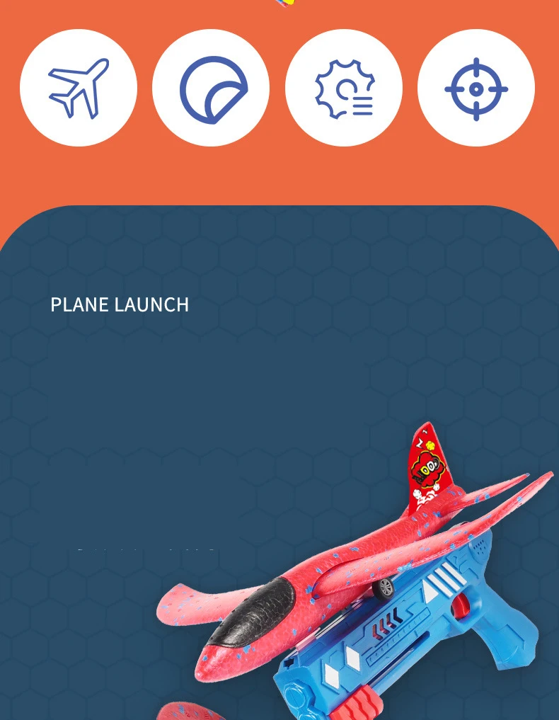 4 Pack Planeur en Mousse, Avion de Lancer Planeur, Cadeau de Sports de
