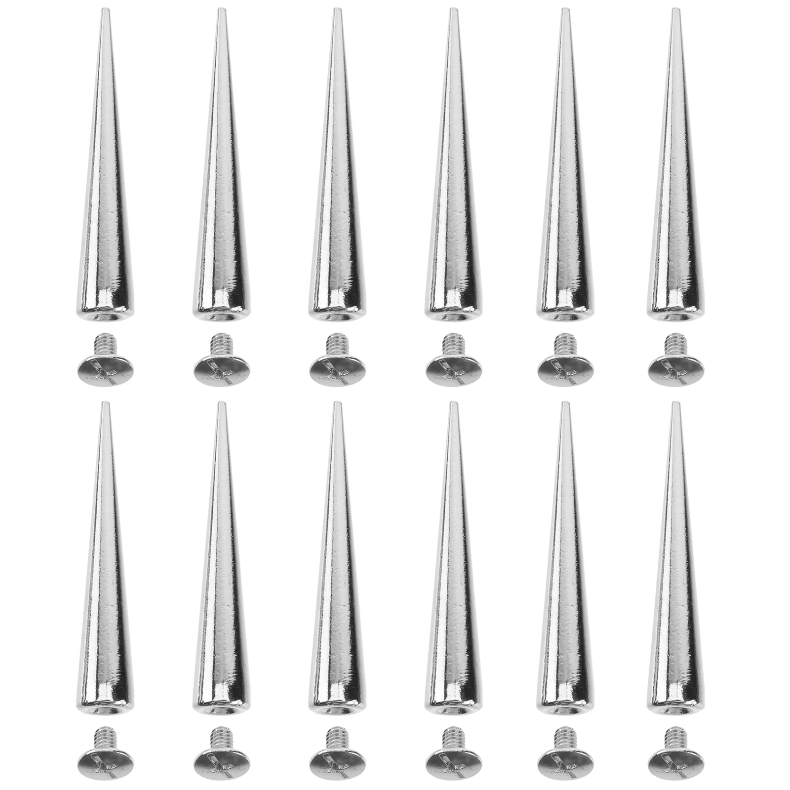 

10 Pcs Punk Spikes Alloy Cone Rivets DIY Craft Accessories Stud Studs Screwback Metal