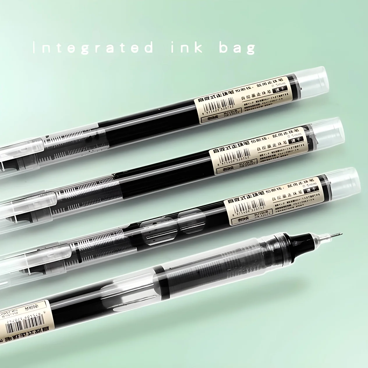 10Pcs/set High Quality Needle Type Gel Pens Straight Liquid Ballpoint Pen Kawaii Stationery School Office Supplies Writing 5