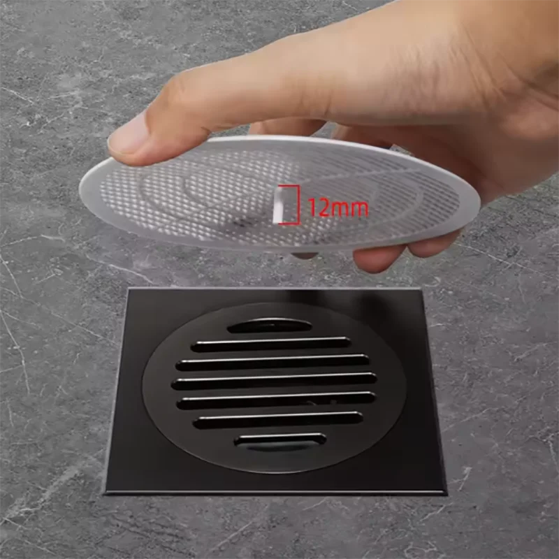 2pcs Square Drain Cover For Shower Anti Sink Clogging
