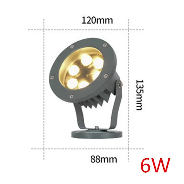 thumbnail image 1 of Lámpara de césped para patio de parque, iluminación de paisaje exterior, luz decorativa para el hogar, proyecto de plaza, árbol, planta, resplandor, 3 W, 6 W, 12 V, 220 V, 1 of 5
