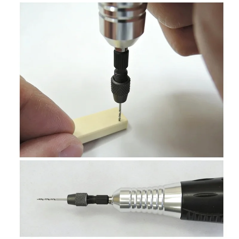 일본 알파 미라지 미니 척 정밀 마이크로 클램핑 도구 0.1-0.9mm & 1.0-1.5mm 보석 드릴링 및 정밀 공예 작업용
