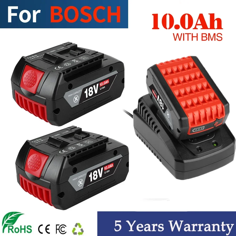 Per Bosch Autentico 18V Bat609 Bat610 Per Bosch 18V Professionale 18V Batteria Agli Ioni Di Litio Trapano Batteria Gba18V Gsr18V Bat618 Bat619