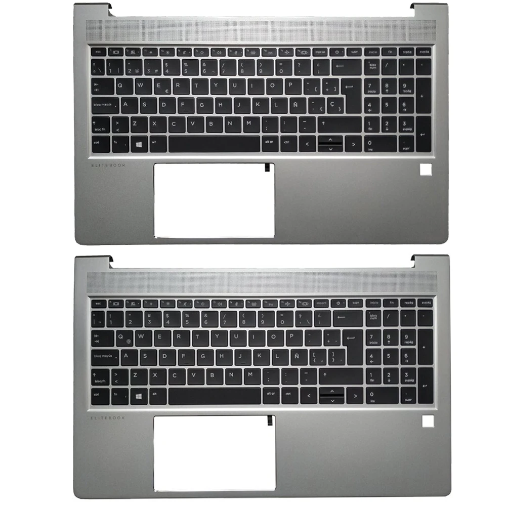 

New Backlit UK/Spanish/Latin Keyboard For HP Probook 655 G9 650 G9 With Palmrest Upper Cover Case