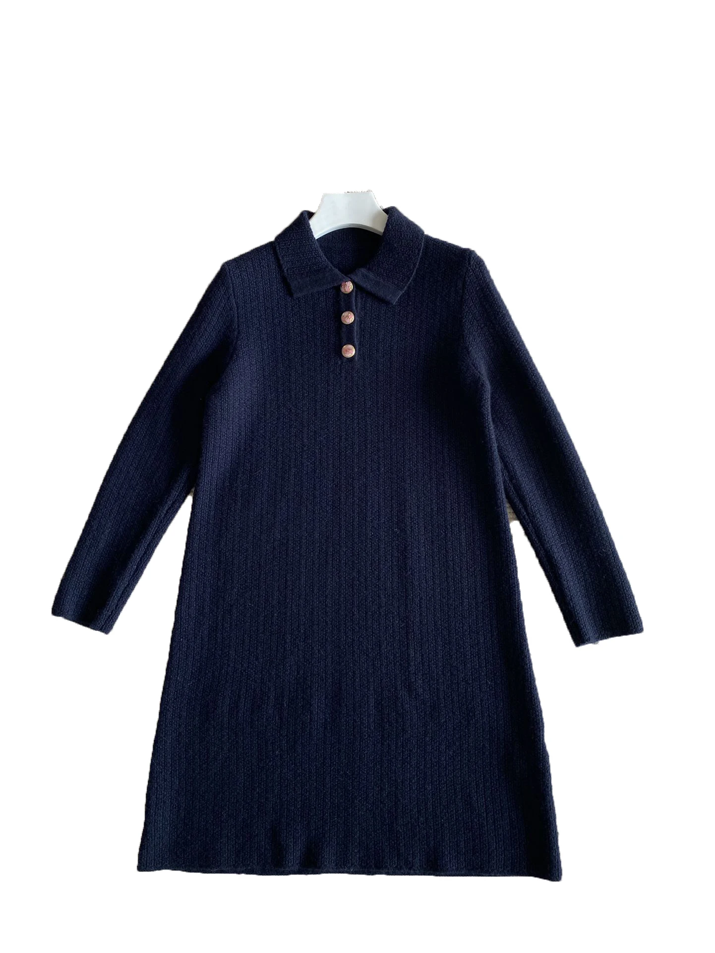 

Кашемировое платье, модное повседневное простое индивидуальное удобное платье, новинка 2024, осень и зима 1211