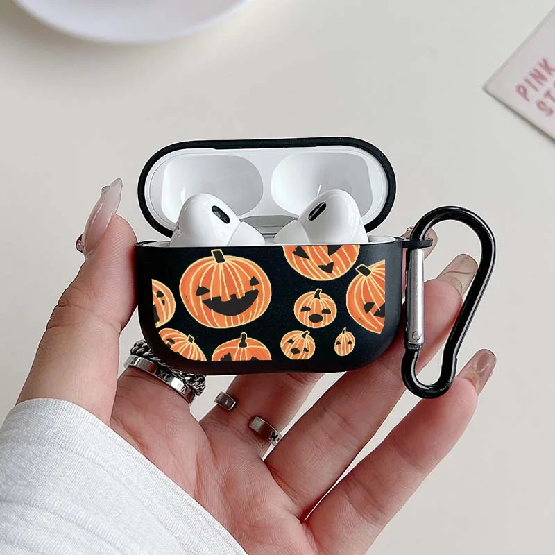Pumpkin Pattern AirPods Case for Teens