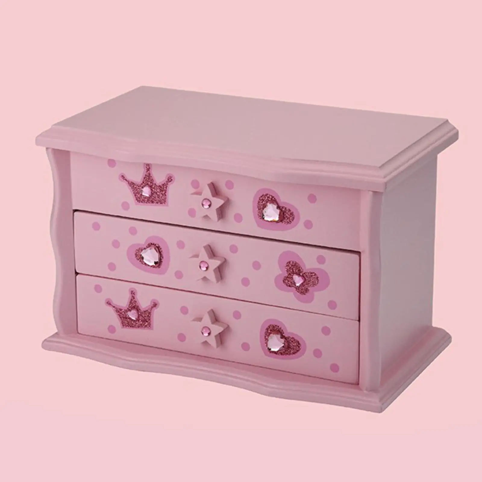 Music Jewelry -Layer Storage Organizer Case Dresser Musical Box - Image 2