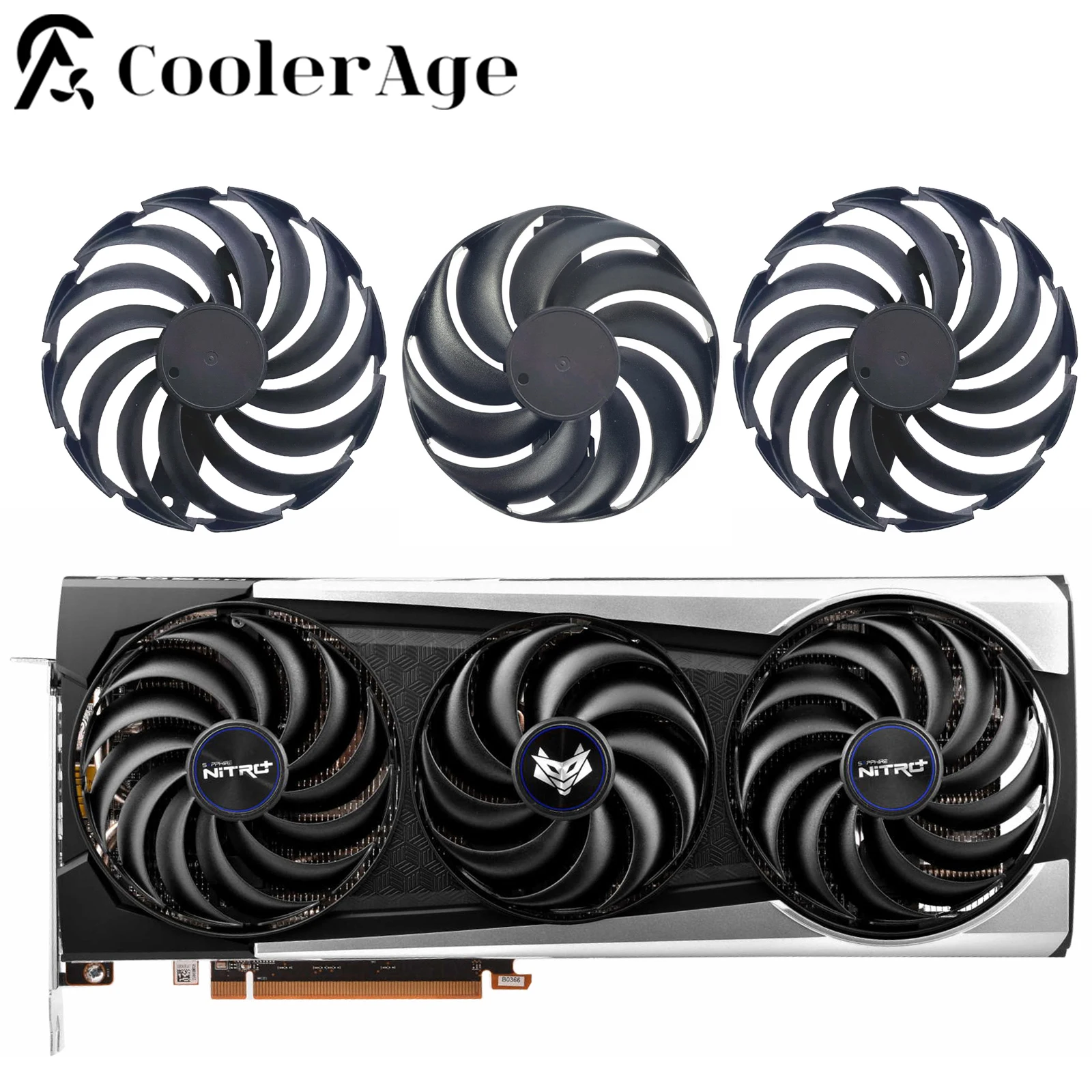 Ventola Di Raffreddamento Della Scheda Grafica Xt Della Scheda Video 87Mm Fdc10H12D9-C 95Mm Fdc10U12D9-C Per Lo Zaffiro Nitro + Amd Radeon Rx 6700 680