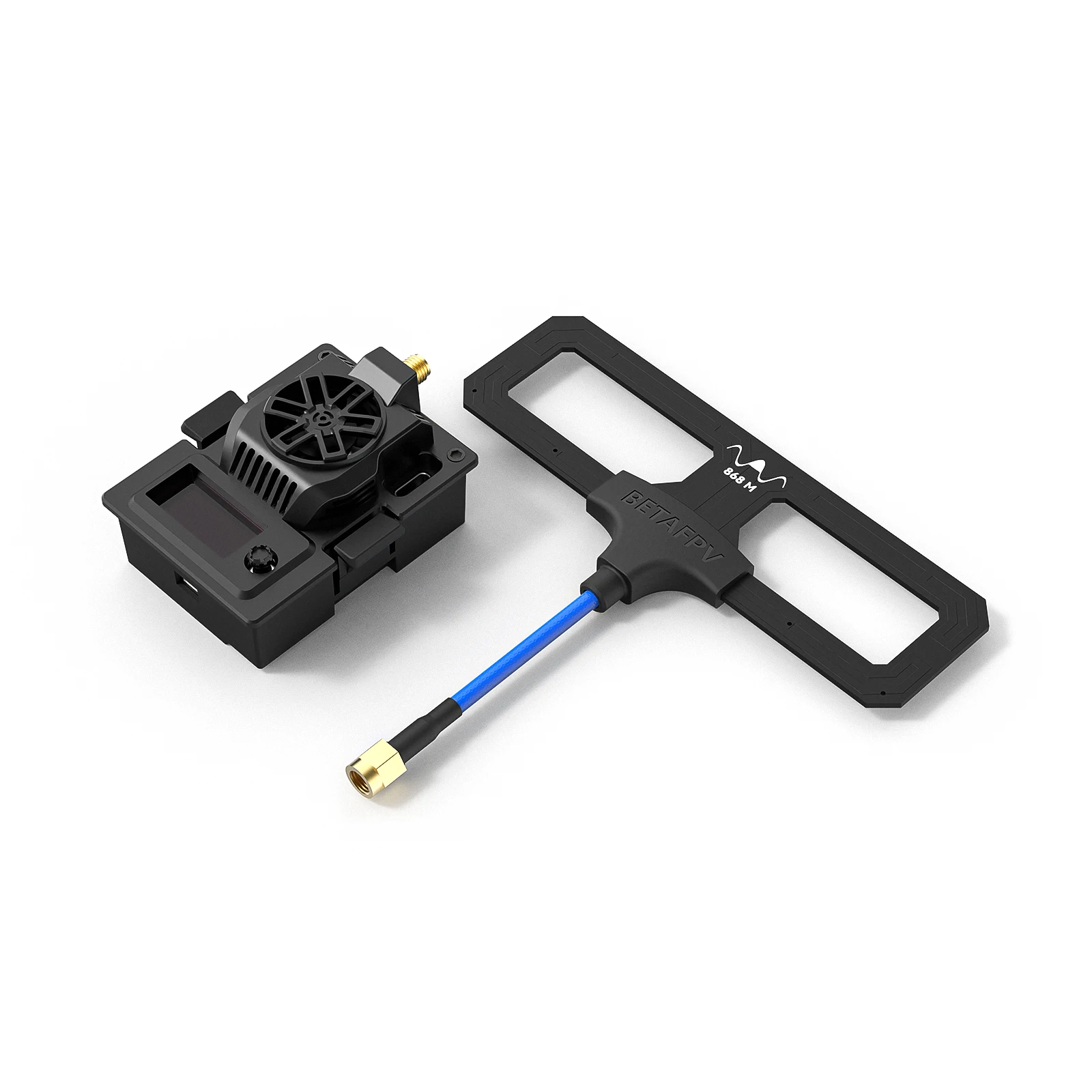 Module TX ELRS Micro BETAFPV pour Radio FPV, avec antenne pliée, idéal pour le drone FPV.