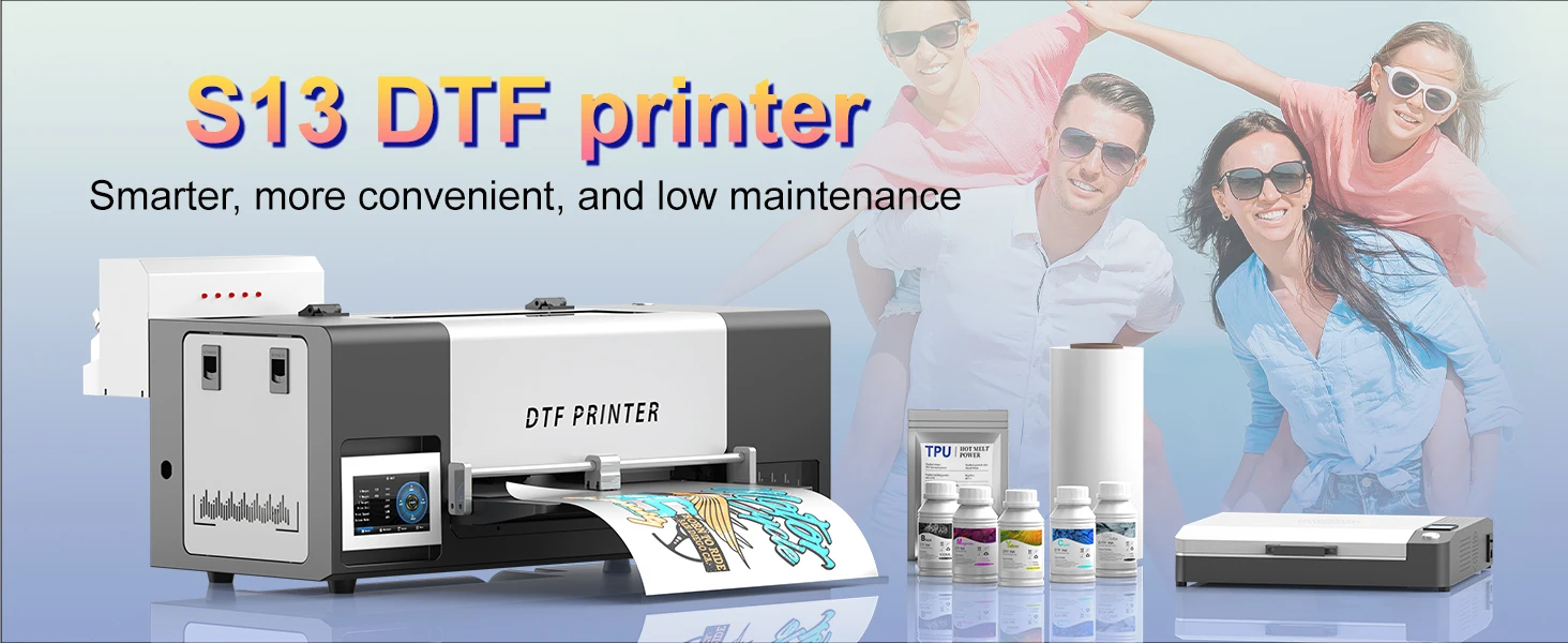 A3 DTF Printer For Epson XP600 Impresora A3 DTF Printer Machine With Shaker A3 DTF Printer for T-Shirt Hoodies all Fabric