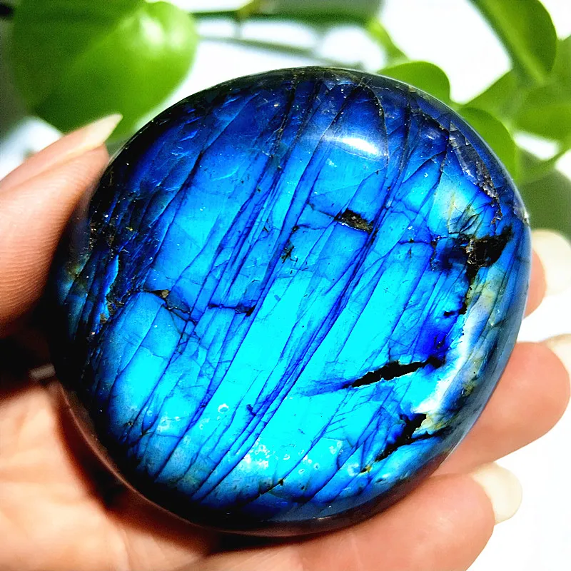 

Natural Labradorite Light Crystal Palm Stone feng Shui Room Decor Witchcraft Meditation Healing Spiritual Reiki Energy Healing