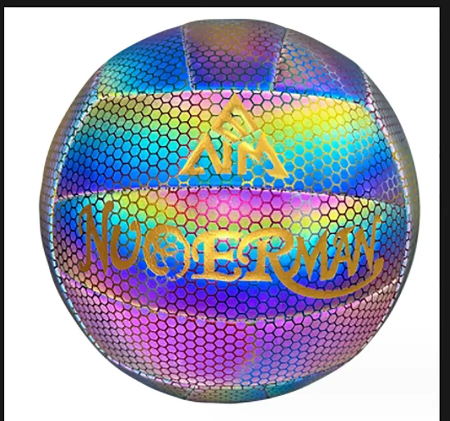 Volleyball Reflective Manufacturers Colorful Glow PU Machine Sewing School Outdoor Sports Ball Products volleyball ball