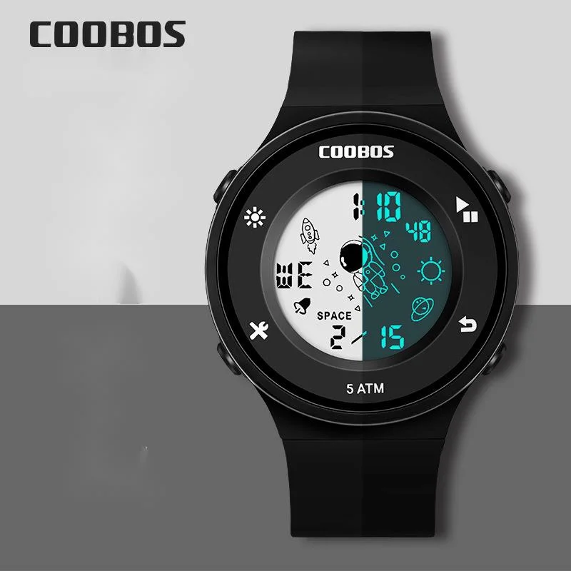 Heißer Verkauf Coole Uhr Männliche Und Weibliche Studenten Sport Wasserdicht Wecker Multi-funktionale Elektronische Uhr Glow-in-the-dark Uhr_voghion.com