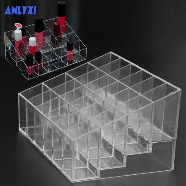 Acrylic Makeup Organizer Organiser Storage Grid Tray 