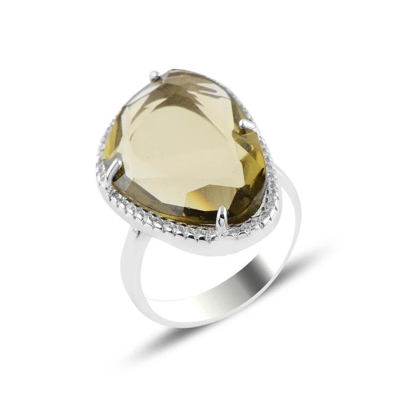 

Silver 925 Sterling Zircon Stone Ring
