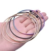 5PCS/lot Adjustable Stainless Steel Wire Cuff Bangles Making Charms Simple DIY Jewelry Making Bracelet Accessories Women Gifts 4